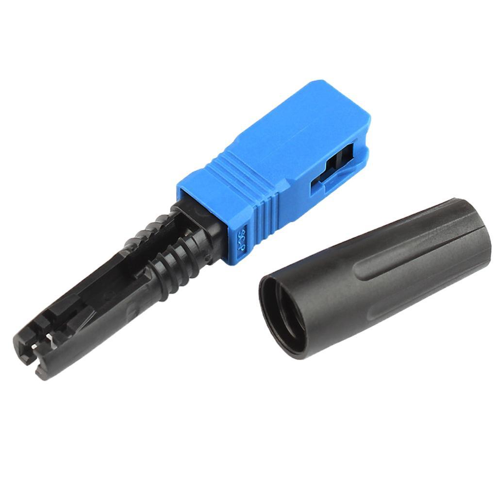 Optic Fiber Quick Cold Connector FTTH SC Singlemode Fast Connector 50mm
