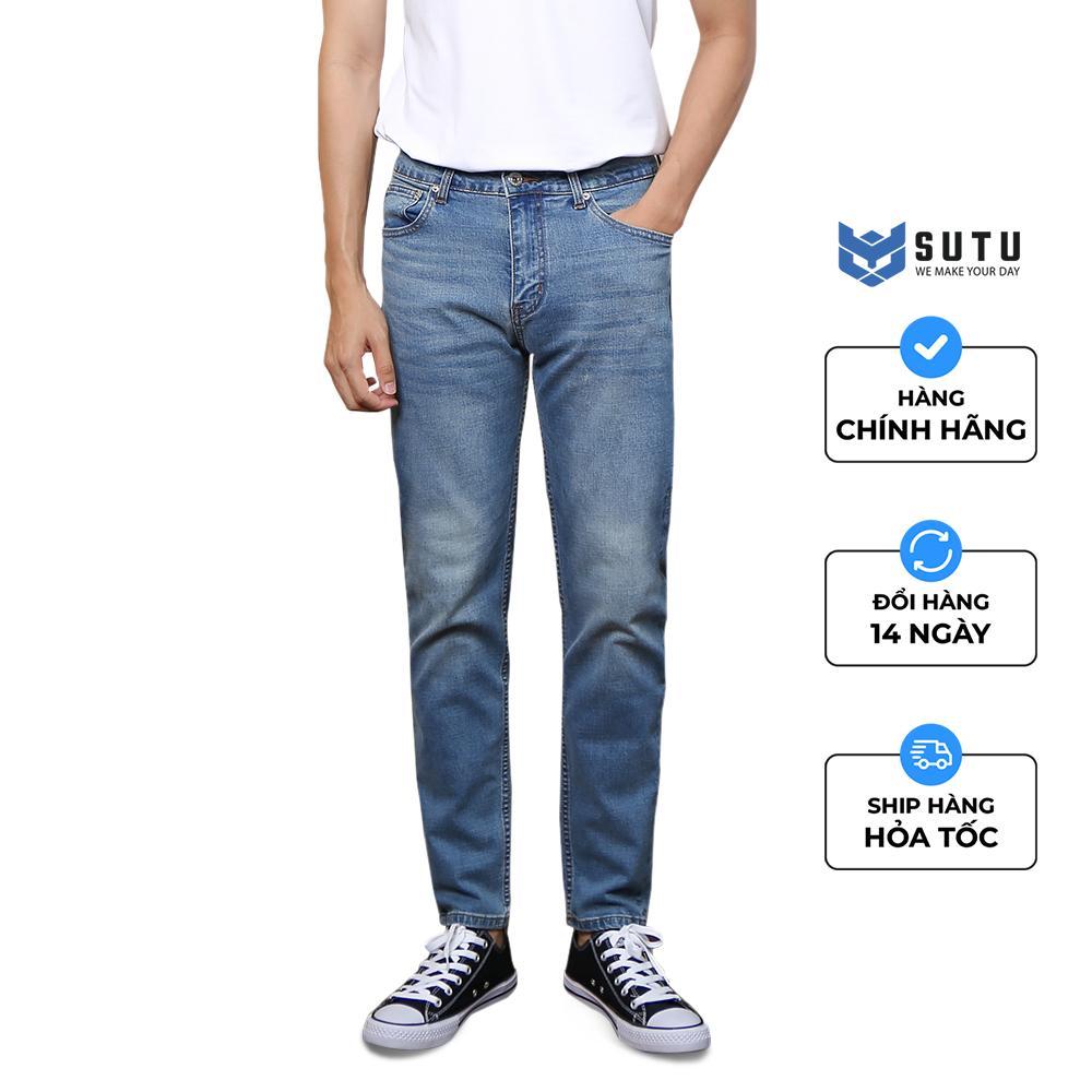 Quần Jean Nam Dài SUTU Jean Nam Co Giãn Form Slimfit Dễ Phối Đồ - Q05XH8 - XANH