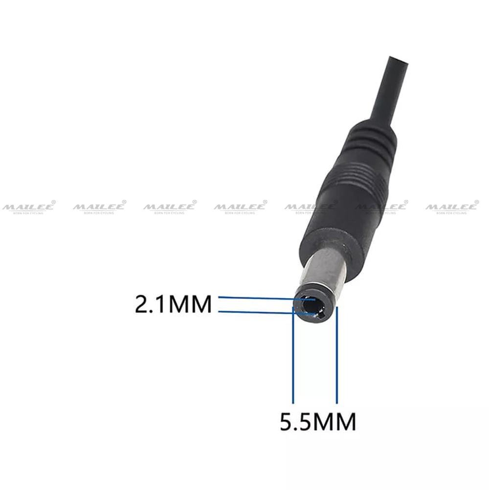 Dây Sạc adapter 8.4V 1A đầu tròn HND-058 Cổng 5.5x2.1mm DC cho đèn xe đạp, đèn sạc (chân cắm EU như hình) có báo đèn sạc