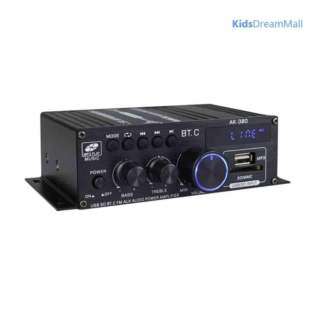 Mới Bộ Khuếch Đại Âm Thanh Bluetooth AK380 12V 2 Kênh HIFI Chuyên Dụng Cho Gia Đình