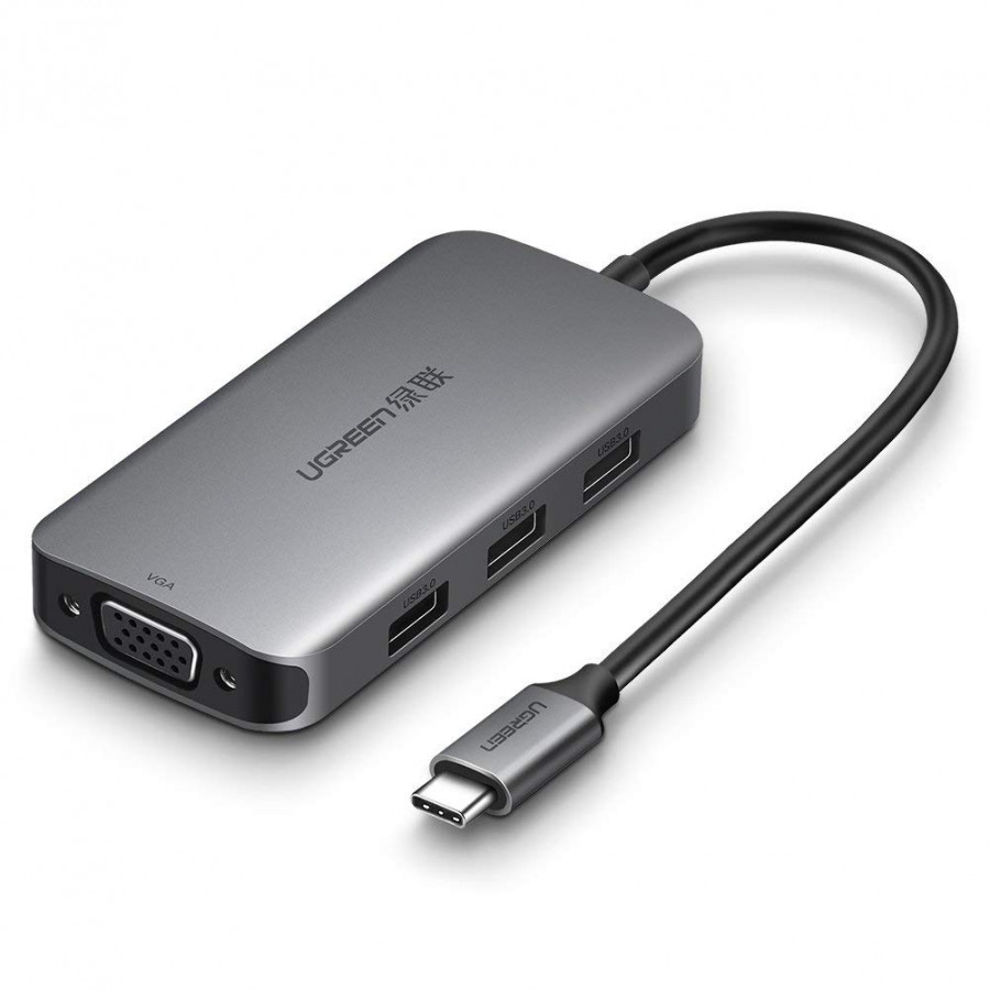 Cáp USB Type C to VGA, Hub USB 3.0 Ugreen 50210 - Hàng Chính Hãng