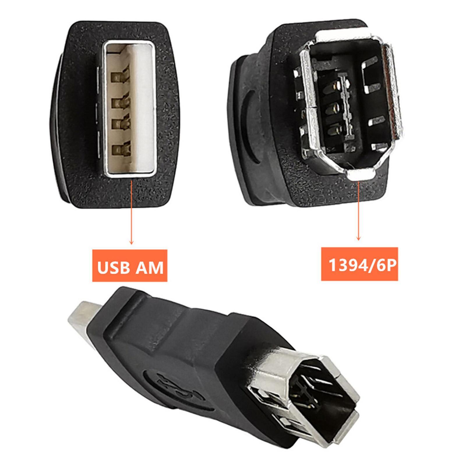 1394 6 Pin  F to USB M  Cable Adapter  Disk