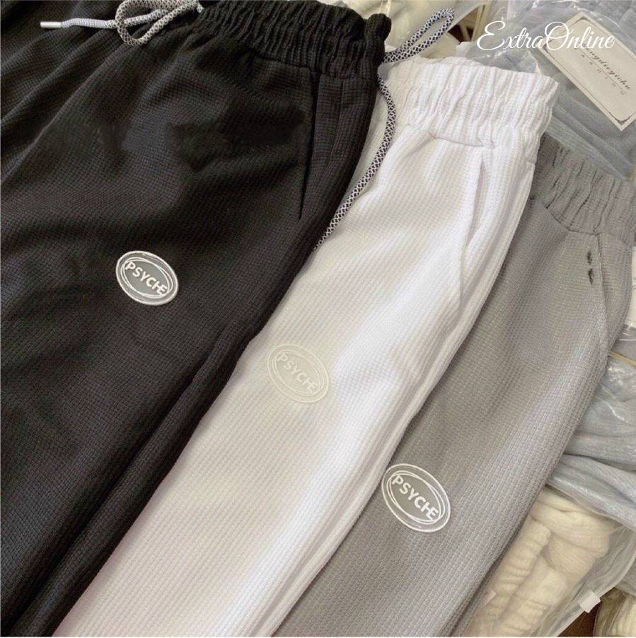 Quần thể thao nữ, quần jogger chất nỉ tổ ong mịn không bai xù, co dãn thoải mái thoáng mát
