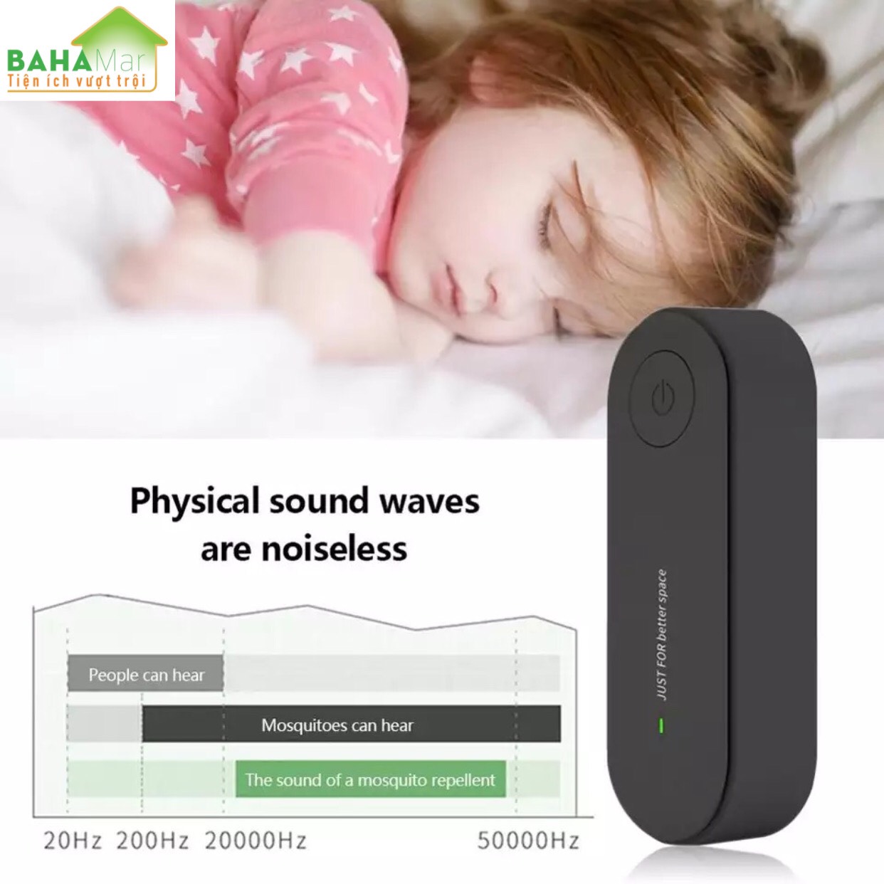 MÁY ĐUỔI TRÙNG - XUA MUỖI BẰNG SÓNG SIÊU ÂM BAHAMAR đuổi trùng bằng sóng âm gây khó chịu cho muỗi trùng phải rời đi