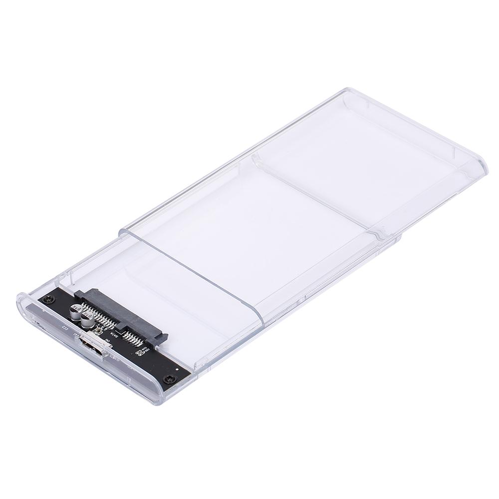 Hộp đựng ổ cứng trong suốt USB3.0 cho ổ cứng truyền tốc độ cao 2,5 '' 7-9,5mm SATA