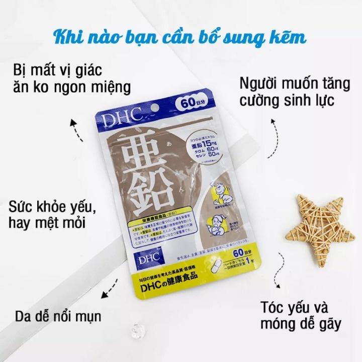 Viên Uống Bổ Sung Kẽm DHC Zinc 15 Và 30 Viên/Gói Thực Phẩm Chức Năng Cho Cơ Thể Khỏe Mạnh