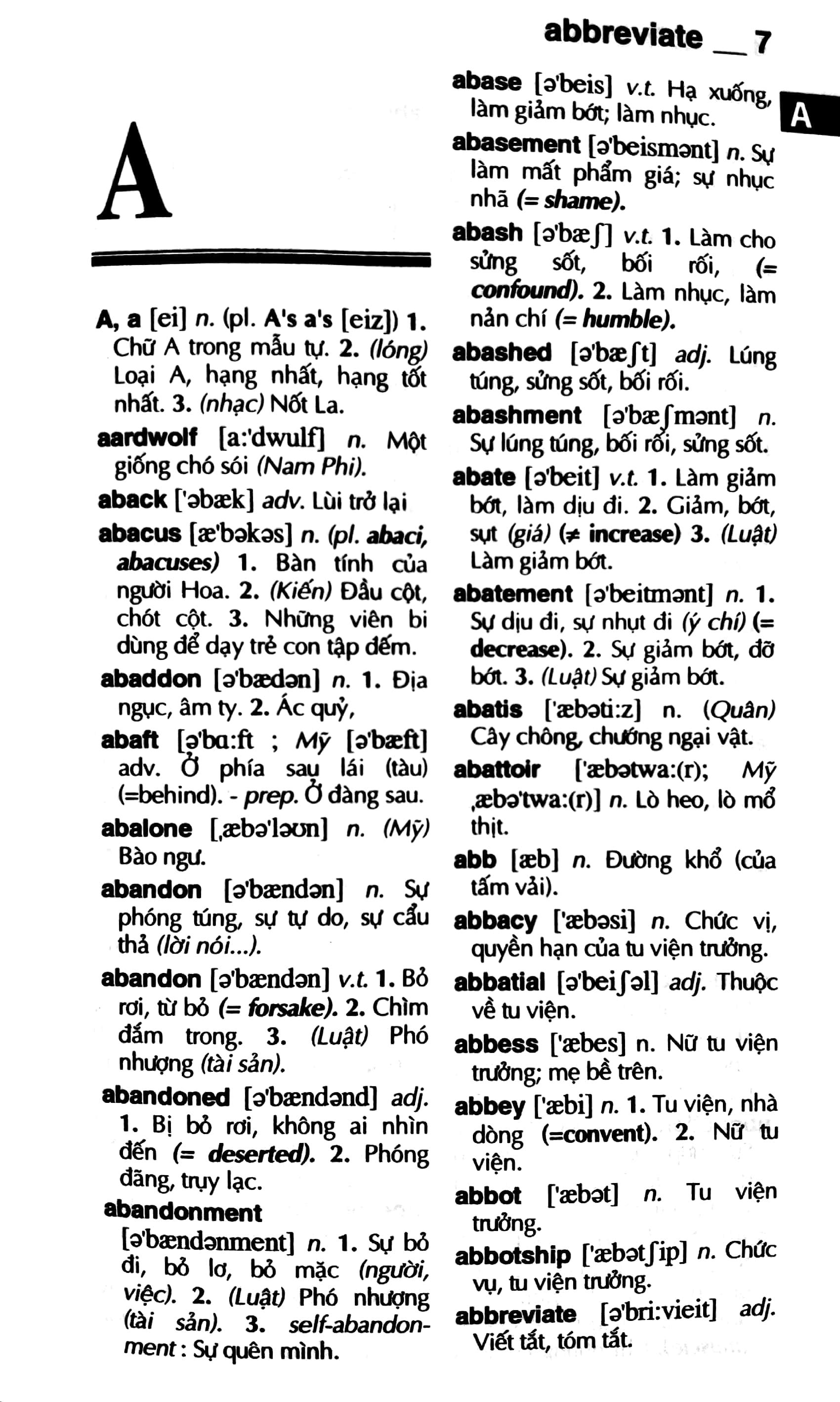 Từ Điển Anh-Việt 75.000 Mục Từ Và Định Nghĩa - Bìa Cứng - ảnh 4