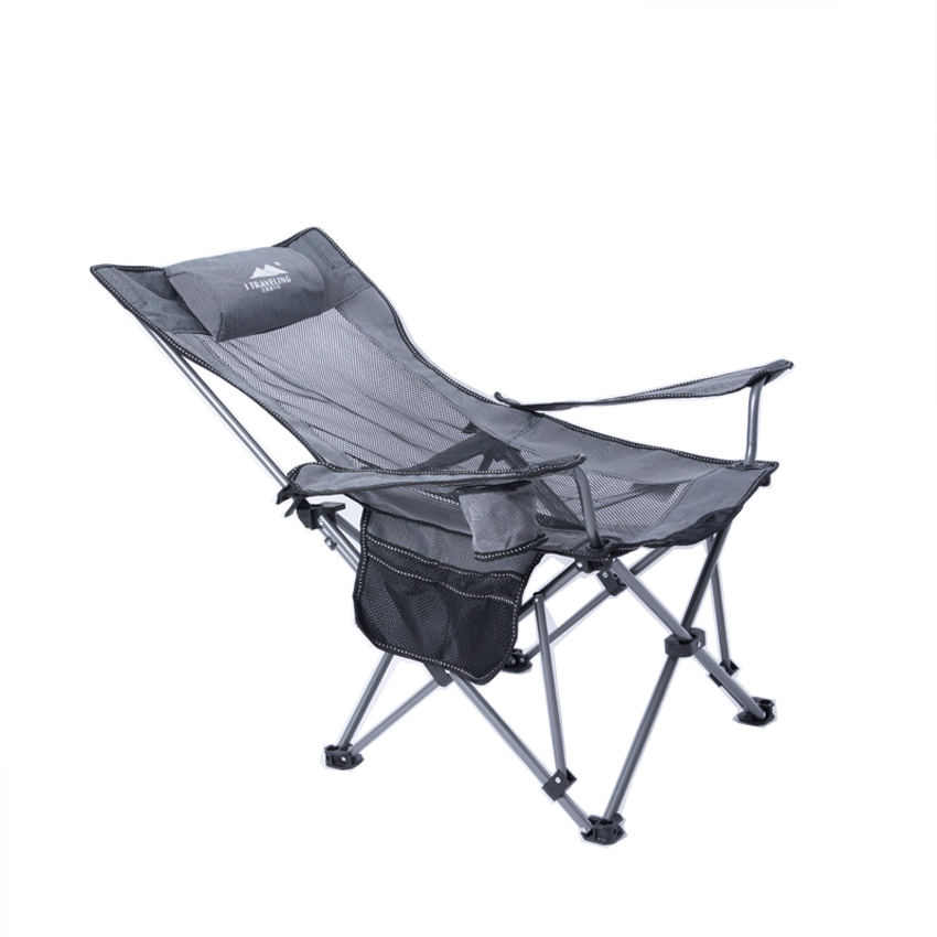 Ghế câu cá, ghế dã ngoại xếp gọn M5035 khung thép không gỉ chắc chắn, chất vải Oxford và lưới chịu lực cường độ cao, ghế xếp du lịch, ghế ngủ thư giãn ngoài trời