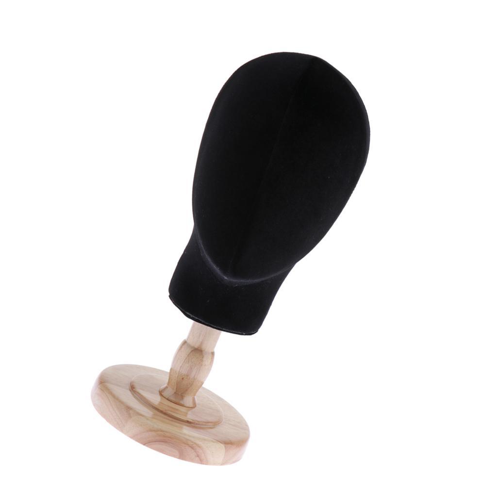 Mannequin Head Wig Holder Display Stand Salon Styling Hat/ Rack Black