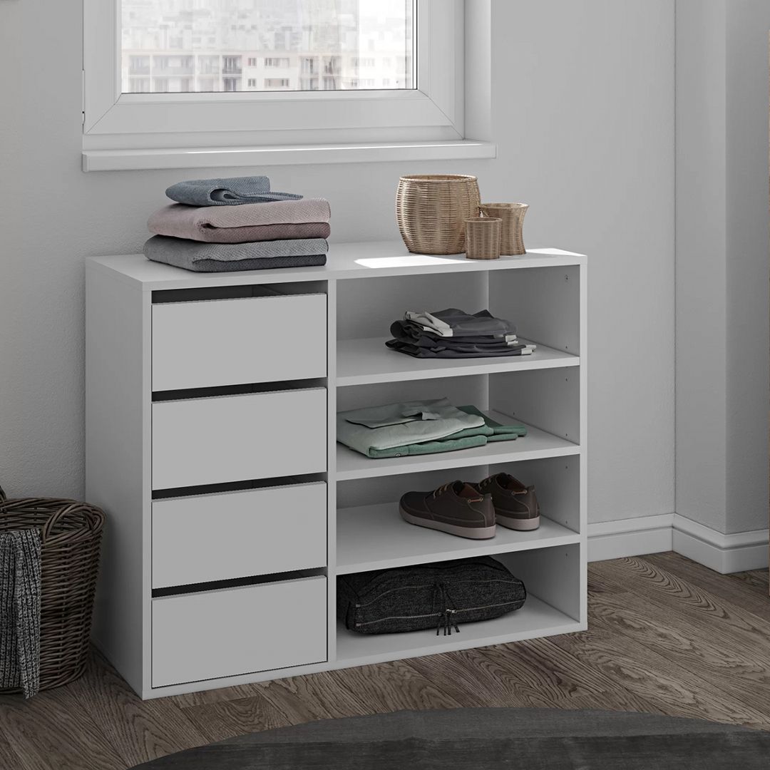 Kệ để giầy gỗ hiện đại SMLIFE Ruxton | Gỗ MDF dày 17mm chống ẩm | D90xR40xC75cm