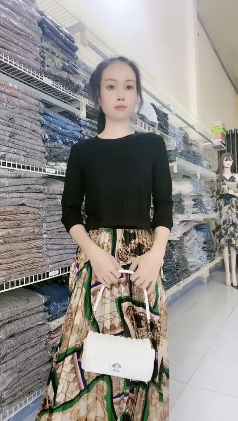 Đầm vintage retro dệt kim phối xếp ly thời thượng Myqlothing