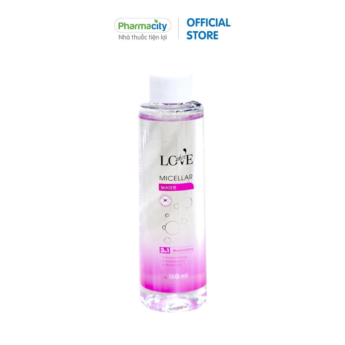 Nước tẩy trang Love Skin Micellar Water Moisturizing - Dưỡng ẩm (150ml)