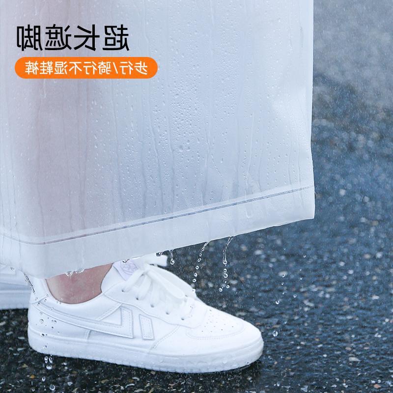 Đảm bảo chất lượng áo mưa phần dài toàn thân thời trang trong suốt cưỡi nam nữ học sinh đơn xe điện poncho pin xe đạp người lớn