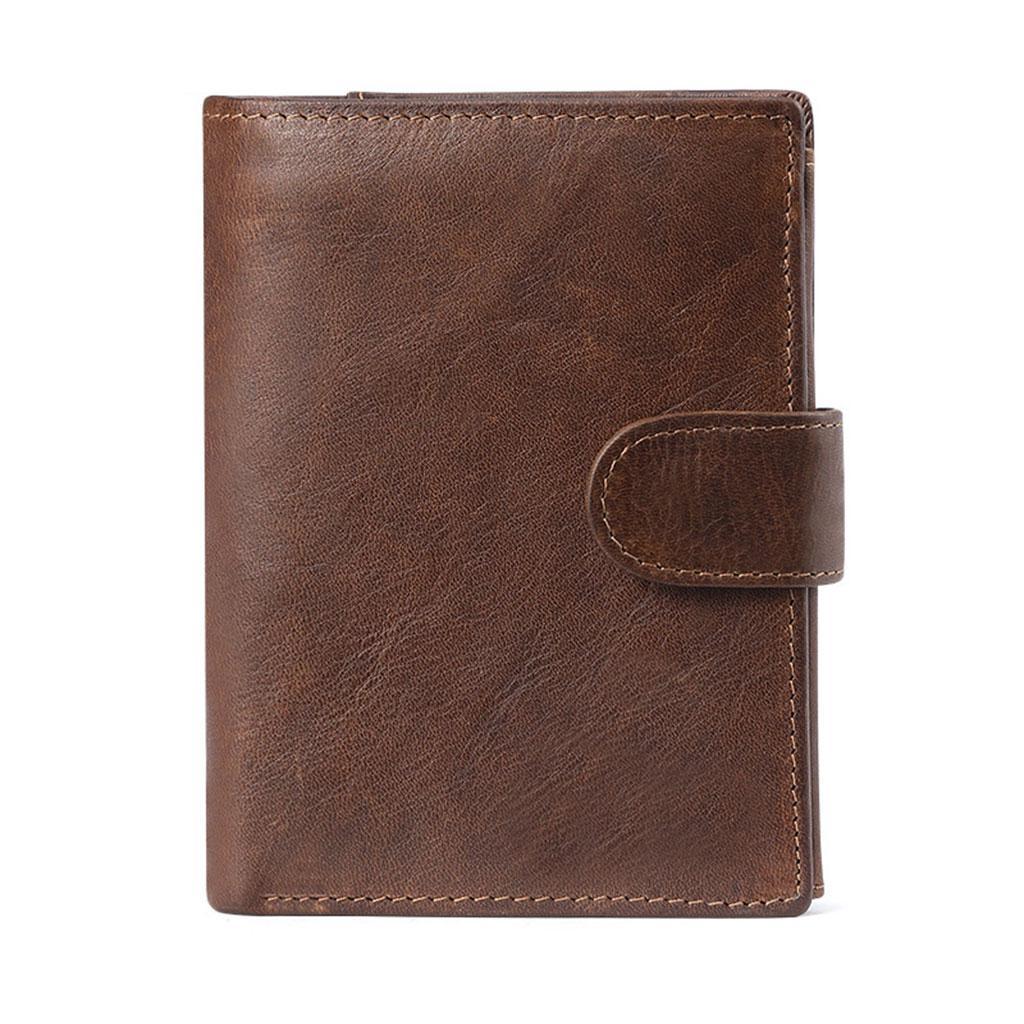 Wallet  Pocket Purse Zip Minimalist Mens coffee