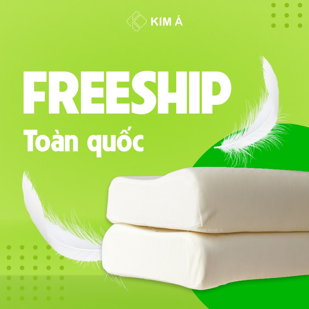 Gối nằm Cao Su Thiên Nhiên KIM Á Wavy latex