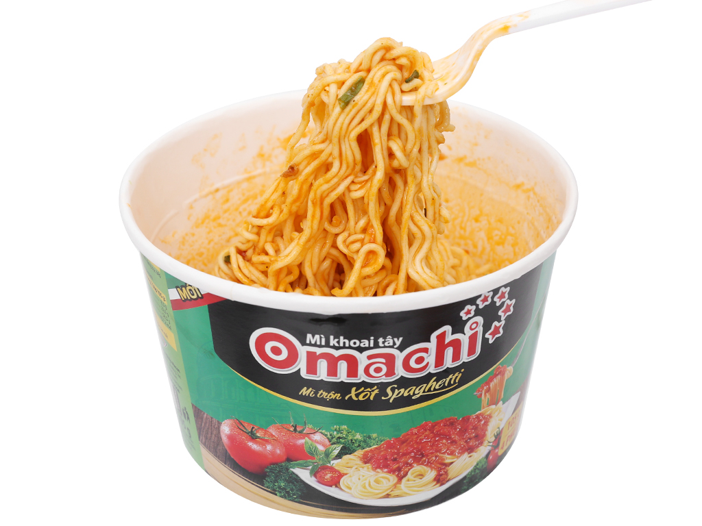 6/6 Thùng 12 hộp mì trộn Omachi xốt Spaghetti 105g