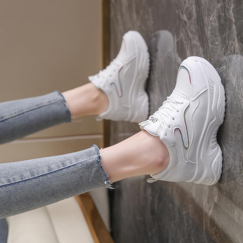 Ưu đãi nhất giày nữ chống trượt giày trắng giảm giá mới nhất giày cổ tích ins giày chống mài mòn