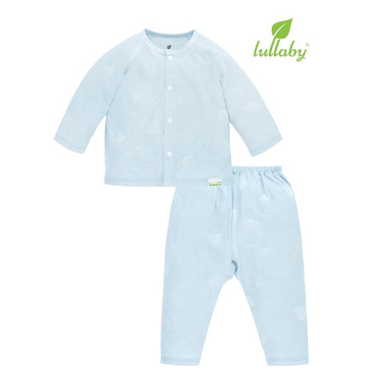 Lullaby - Bộ quần áo cài giữa TD raglan - NH620P - BST BAMBOO NEWBORN - BÚP TRE NON