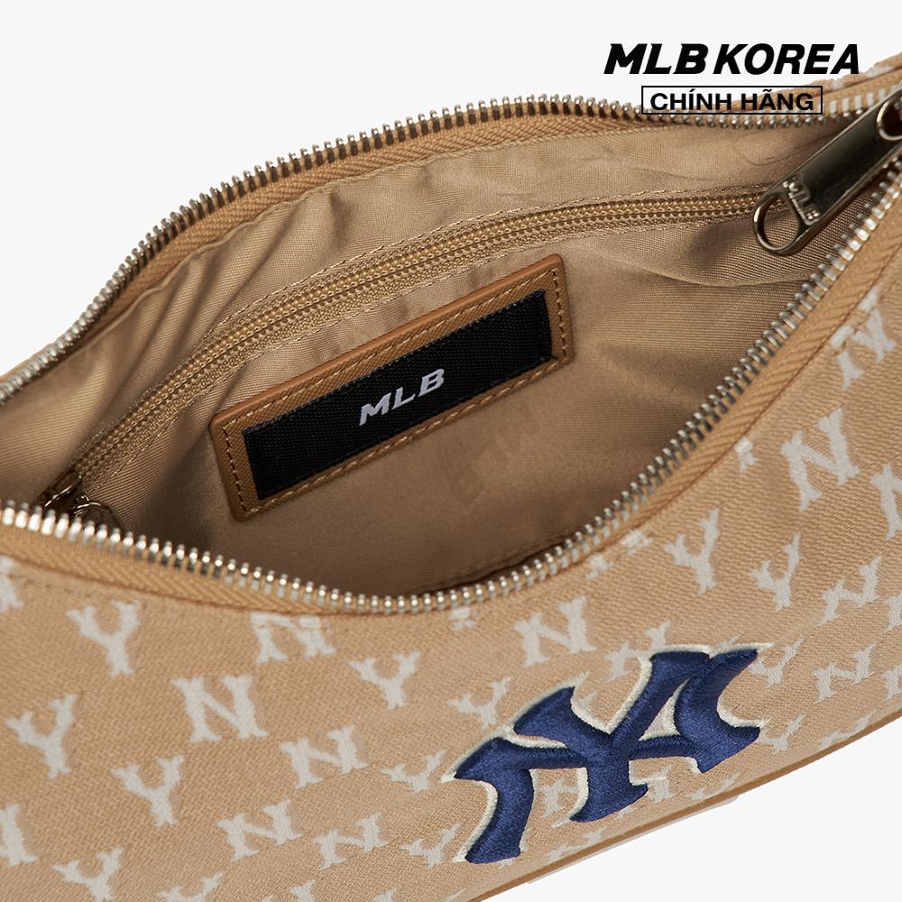 MLB - Túi đeo vai chữ nhật Monogram Jacquard Hobo 3ABQS012N