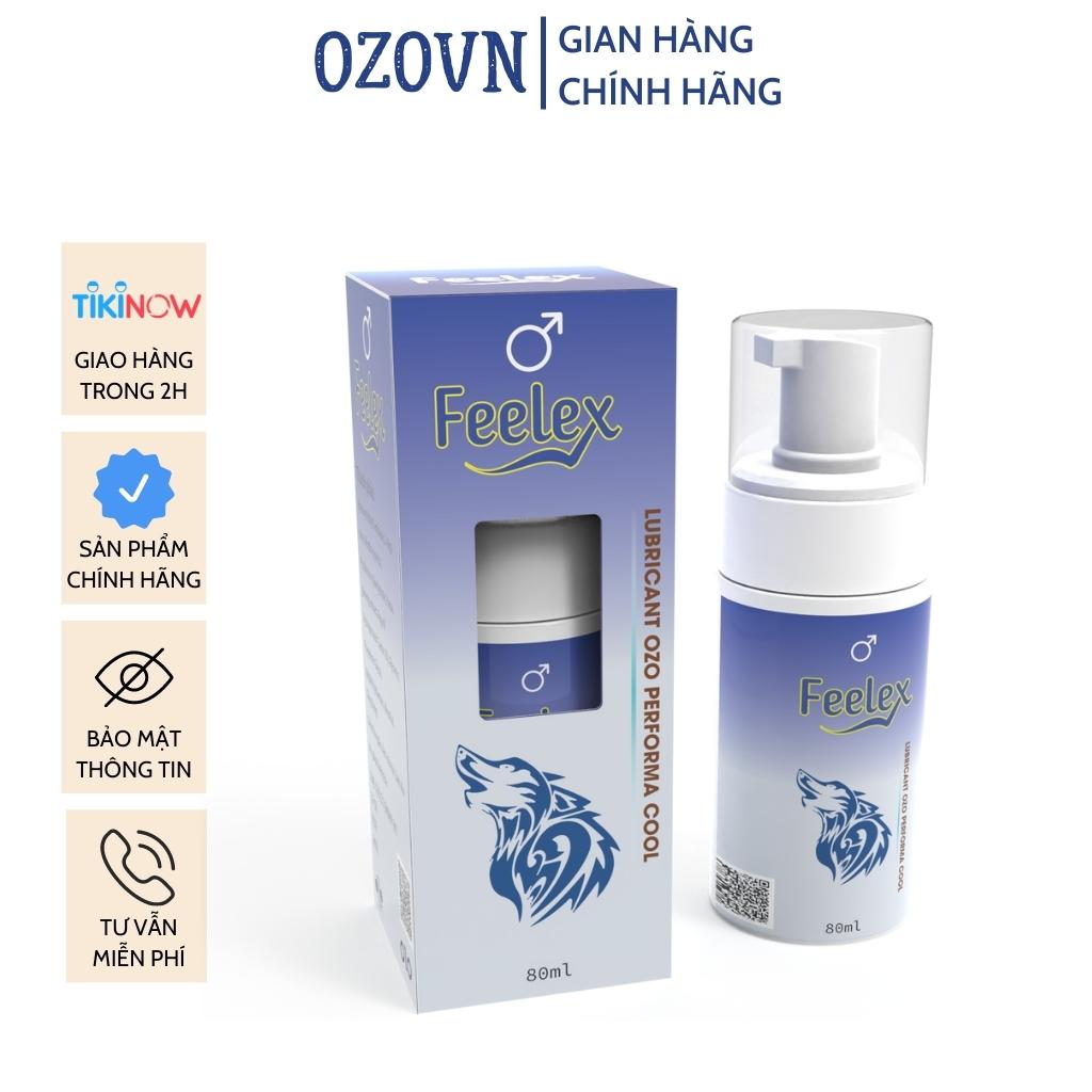 Dung dịch vệ sinh nam dạng bọt Feelex Lubricant OZO Performa Cool - 80ml