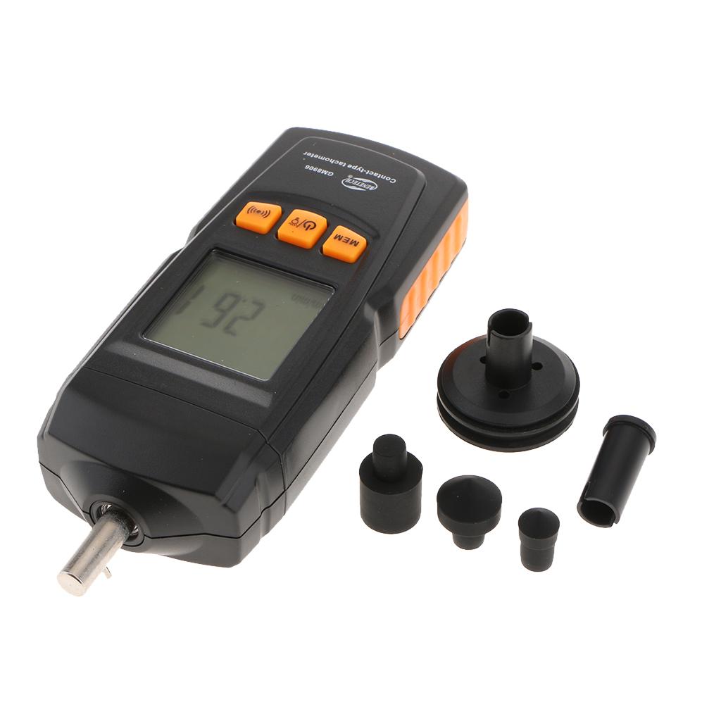GM8906 Kỹ Thuật Số Đo Tốc Độ Tiếp Xúc Đồng Hồ Đo Tốc Độ Cầm Tay Rpm Đồng Hồ Đo Cho Ô Tô, Máy Bay, Tàu