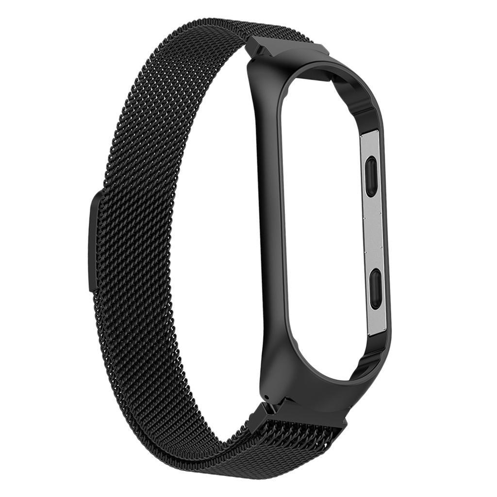 Stainless Steel Replacement Band Fitness Sports Activity Bracelet Wristband for Xiaomi Mi Band 3,Mi Band 4