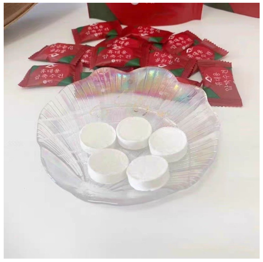 Set 20 Viên Nén Khăn Ướt Nhỏ Gọn, Chất Liệu Mềm, Mịn, Dùng 1 Lần Tiện Dụng Sạch Sẽ Trong Gia Đình, Phù Hợp Khi Đi Du Lịch. TakyHome 5850Set20