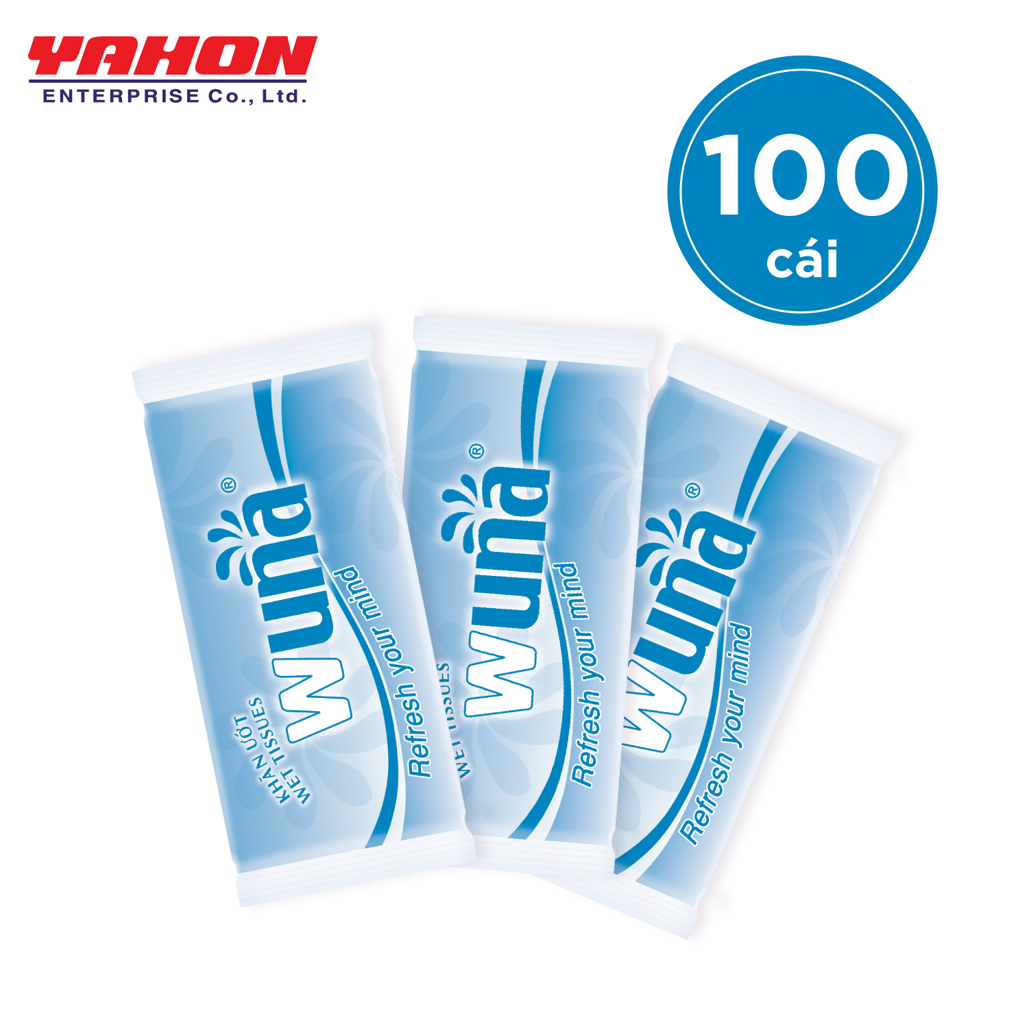 Combo 100 Gói Khăn Ướt Wuna 60g