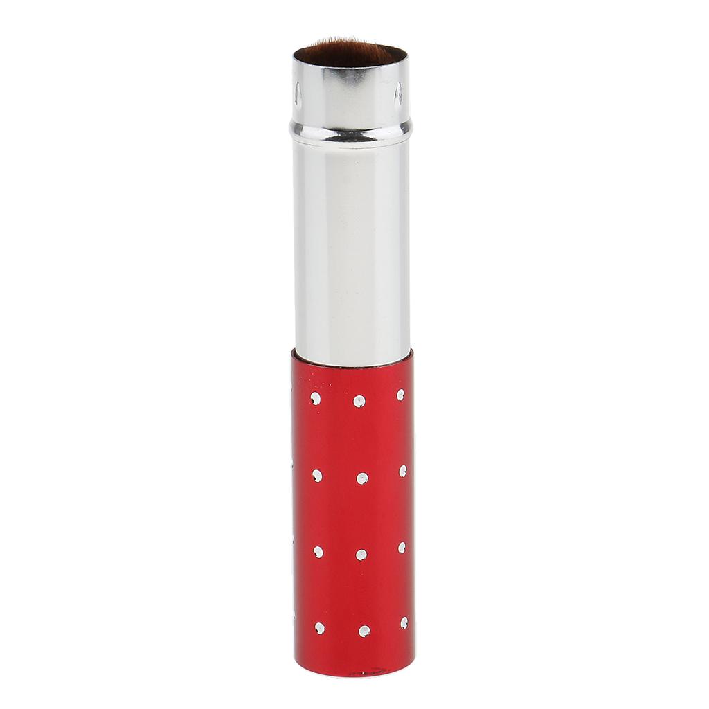 2 Pcs Retractable Cosmetic Face Powder Blush Contour Foundation Brush Tool Travel