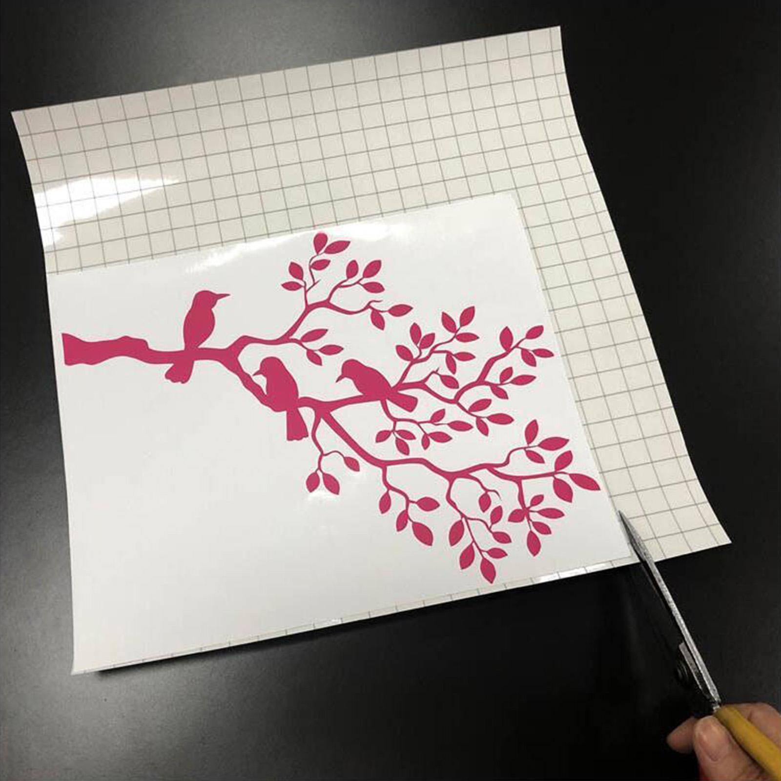 2x Vinyl Transfer Paper Tape for  Glue 12 X 60 '' Clear Alignment Grid