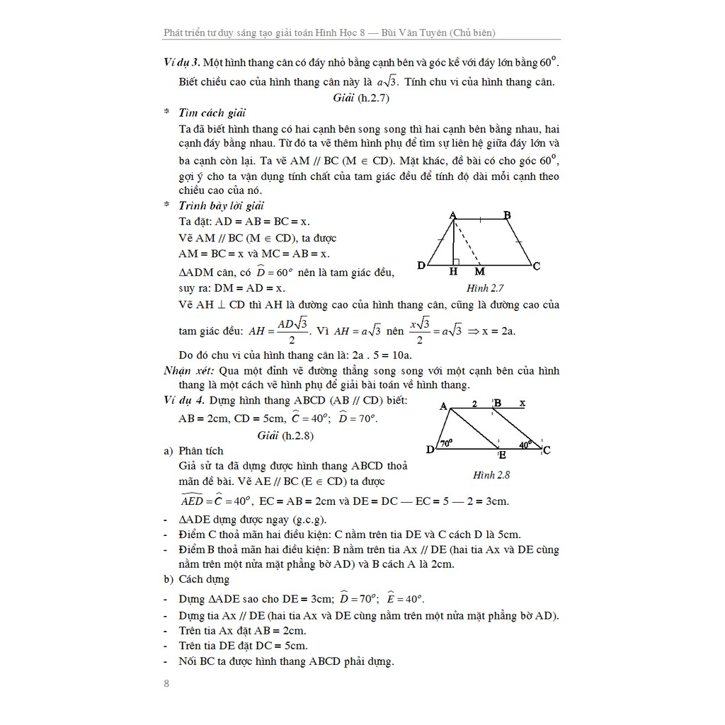 Sách - Phát Triển Tư Duy Sáng Tạo Trong Giải Toán Hình Học 8
