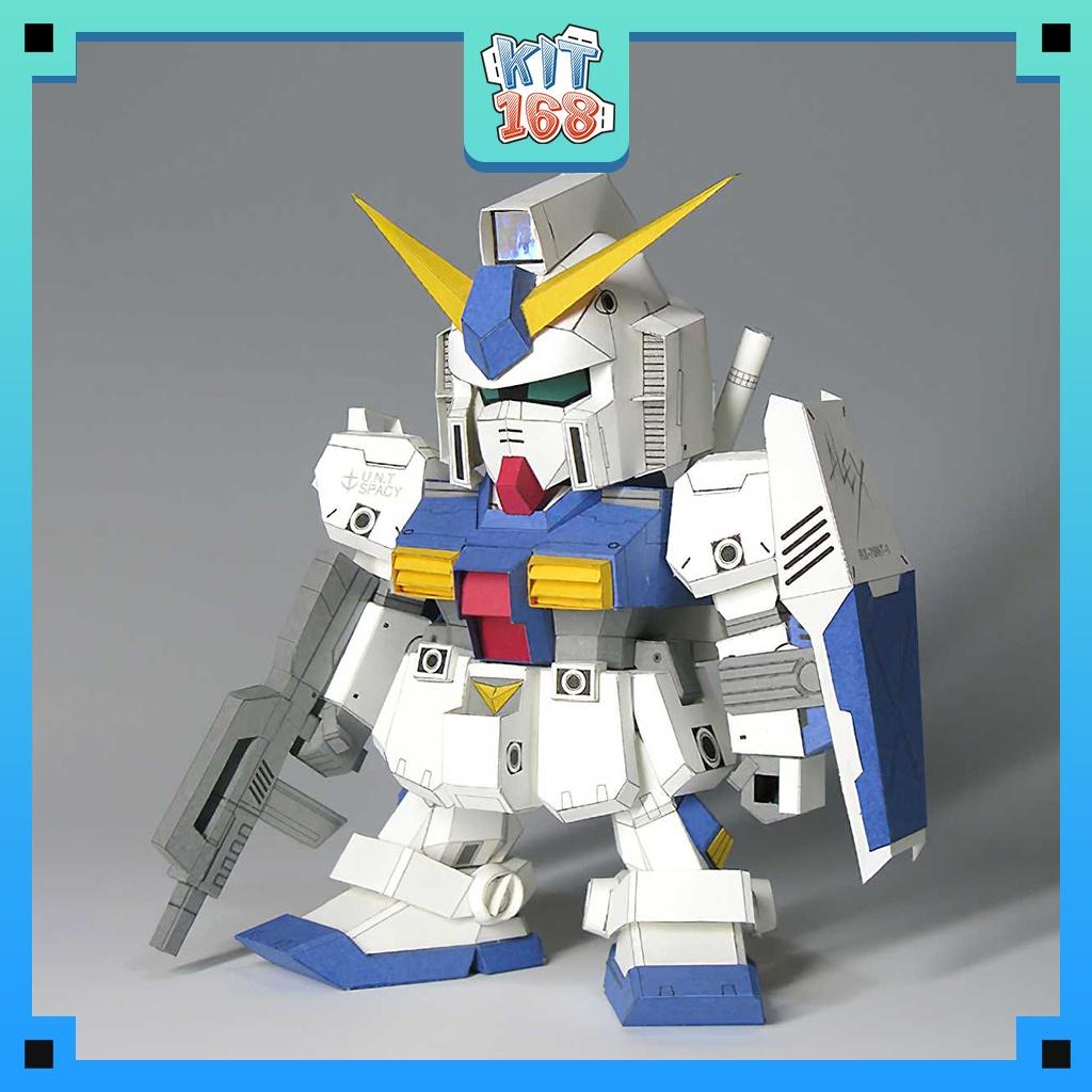 Mô hình giấy Anime Game Robot Gundam SD RX-78-NT2 Alex