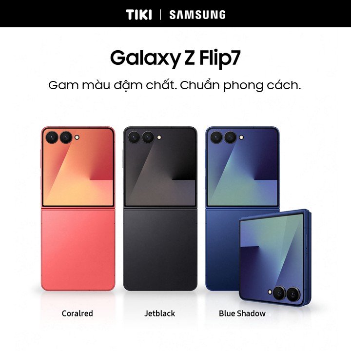 Điện thoại Samsung Galaxy Z Flip7, Điện thoại AI, Màn hình ngoài vô cực 4.1&quot;, Camera selfie 50MP, Mỏng nhất - Hàng Chính Hãng