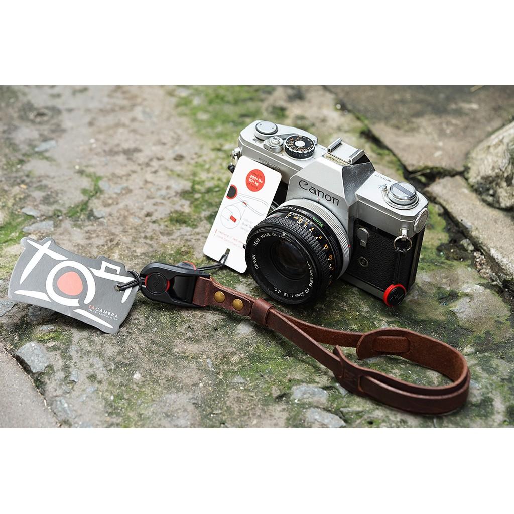 Dây Đeo Tay - Cho Handstrap Máy Ảnh Da Bò Handmade Móc Peak Design TA5033