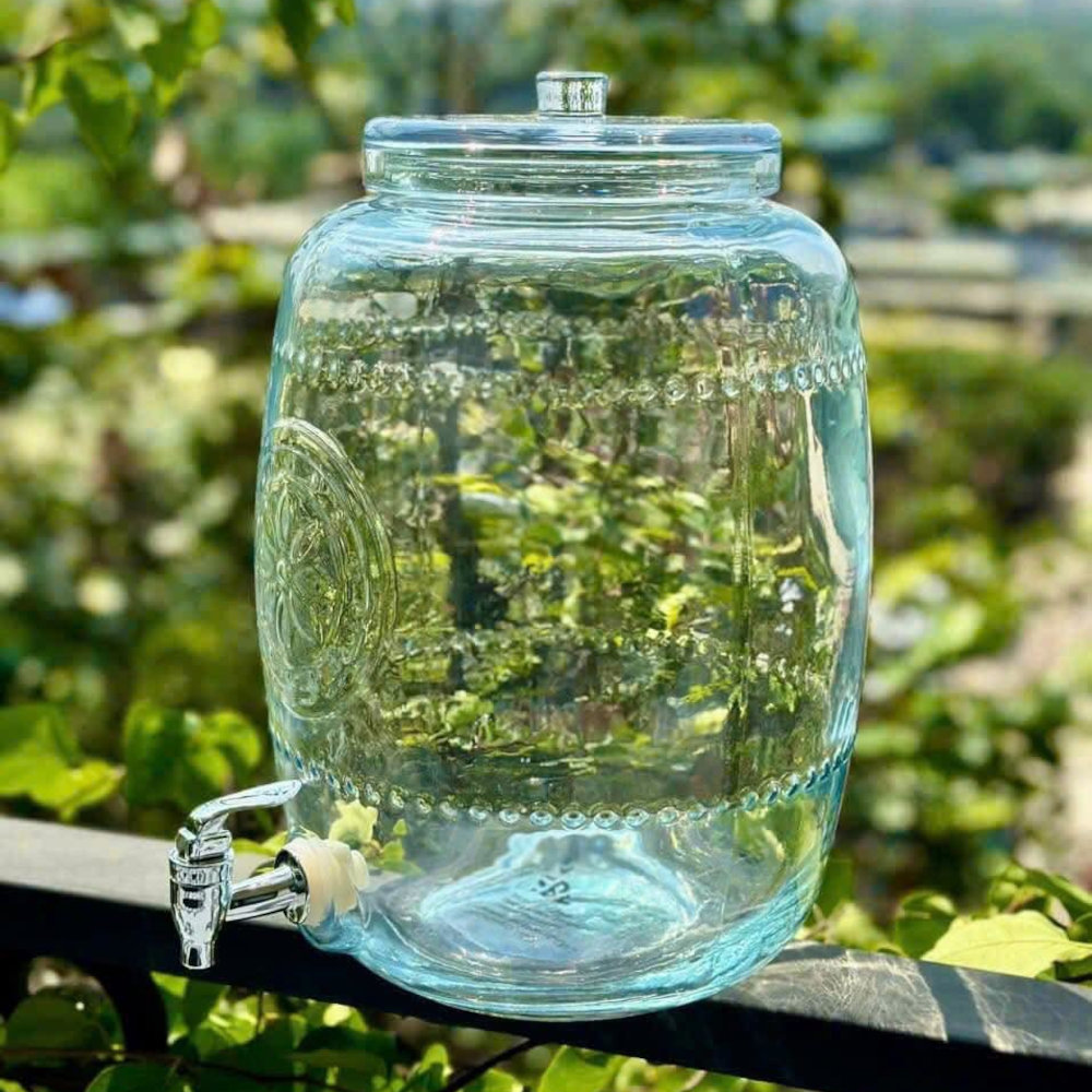 Bình ngâm thuỷ tinh có vòi rót Inox Aus Glas LBL1223 dung tích 8.5L chuẩn Đức