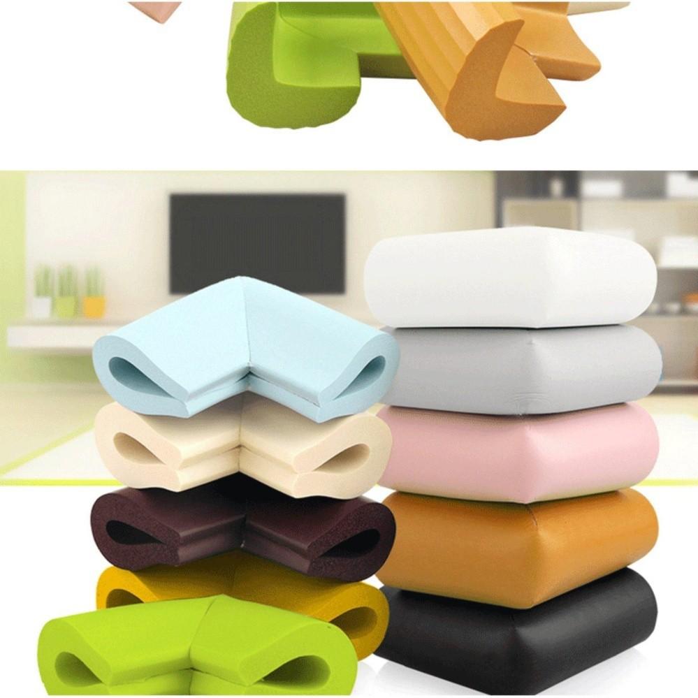 Bộ combo 4 miếng xốp cao su vuông mềm bịt Góc Nhọn Bàn, giường bảo vệ an toàn cho bé _ BGC