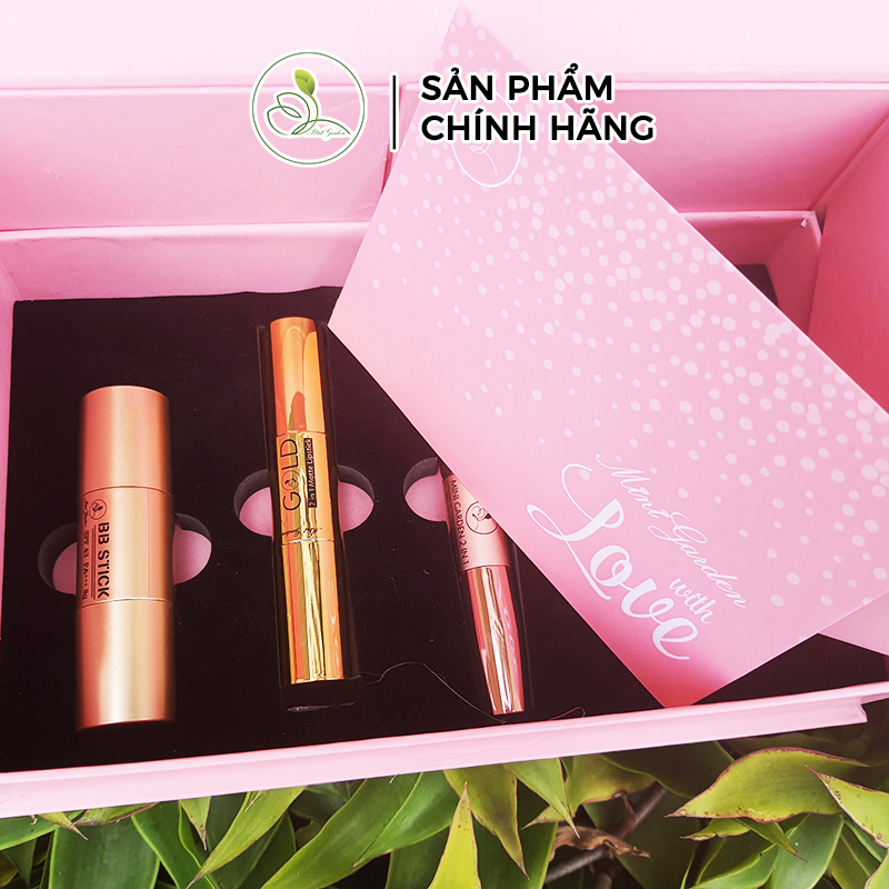Set Quà Tặng Mini Garden Pink Rose Giftset - With Love Giftset Cực Xinh PV987