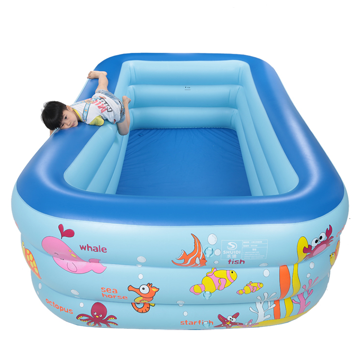 Bể bơi phao trong nhà hình chữ nhật đủ kích thước 150cm-135cm-180cm-210cm, bể bơi cho bé, bể bơi chất lượng tốt | Tiki