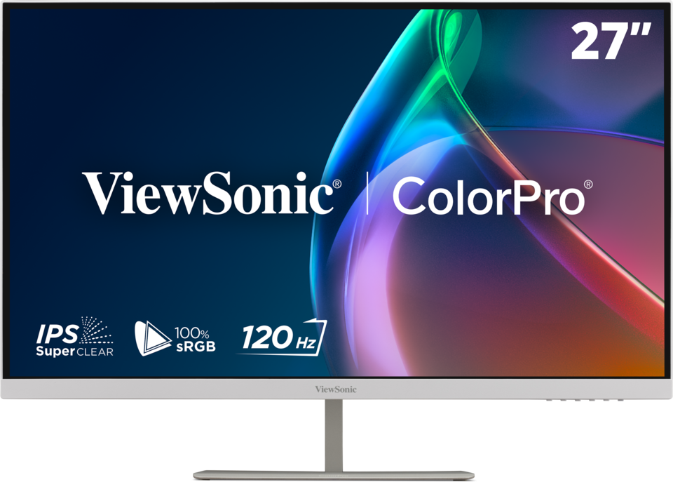 Màn Hình Đồ Hoạ Viewsonic VP2766-2K-W Màu Trắng 27 inch, 120Hz, 2K, QHD, Chứng nhận Pantone Validated, USB-C 90W - Hàng Chính Hãng