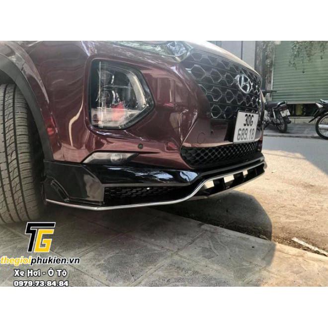 Ốp cản trước, Lip trước Hyundai Santafe 2019 - 2020