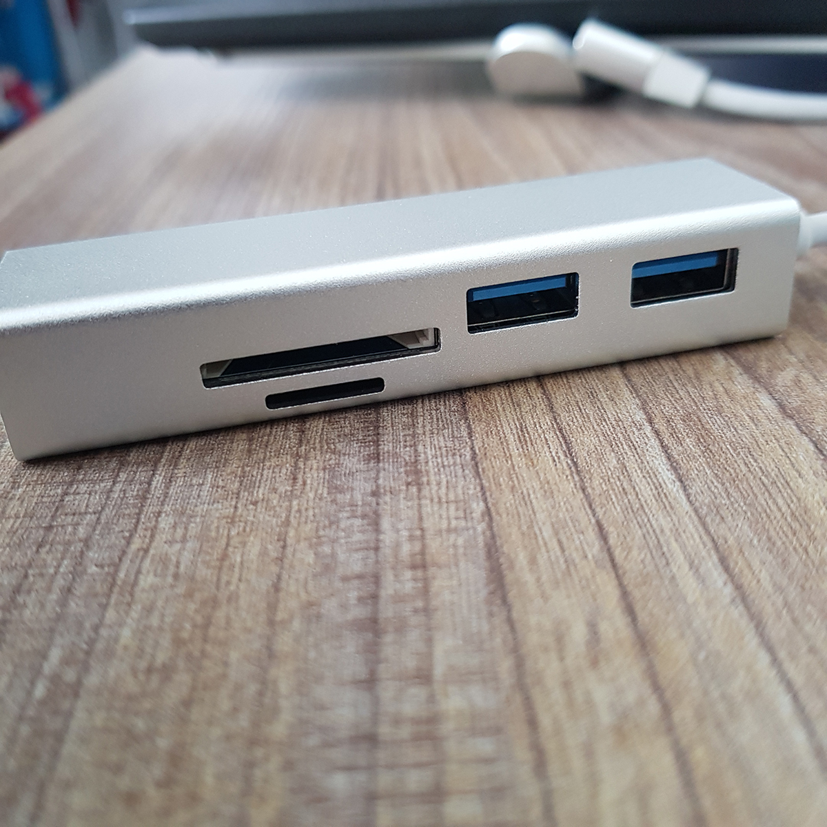 Hub usb type-c ra 5 cổng Usb 3.0, TF, Sd chuyên dụng cho Mac, Surface, Dell XPS, HP