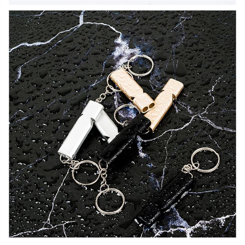 Sinh Ngoài Trời Còi Hợp Kim Nhôm Ống Đôi Tần Số Cao Tập Đi Bộ Đường Dài Cắm Trại Sơ Cứu Còi Ngoài Trời Dụng Cụ Color: 07