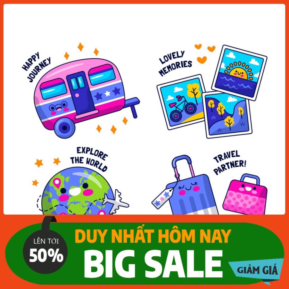 Combo 10 sheet sticker dán đồ chơi cực xinh xắn, phù hợp cho sổ tay, laptop, mũ bảo hiểm và vali.