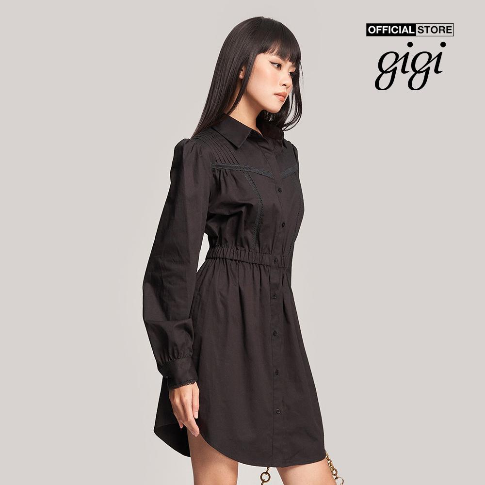 GIGI - Đầm mini tay dài cổ bẻ thanh lịch G2107D223145