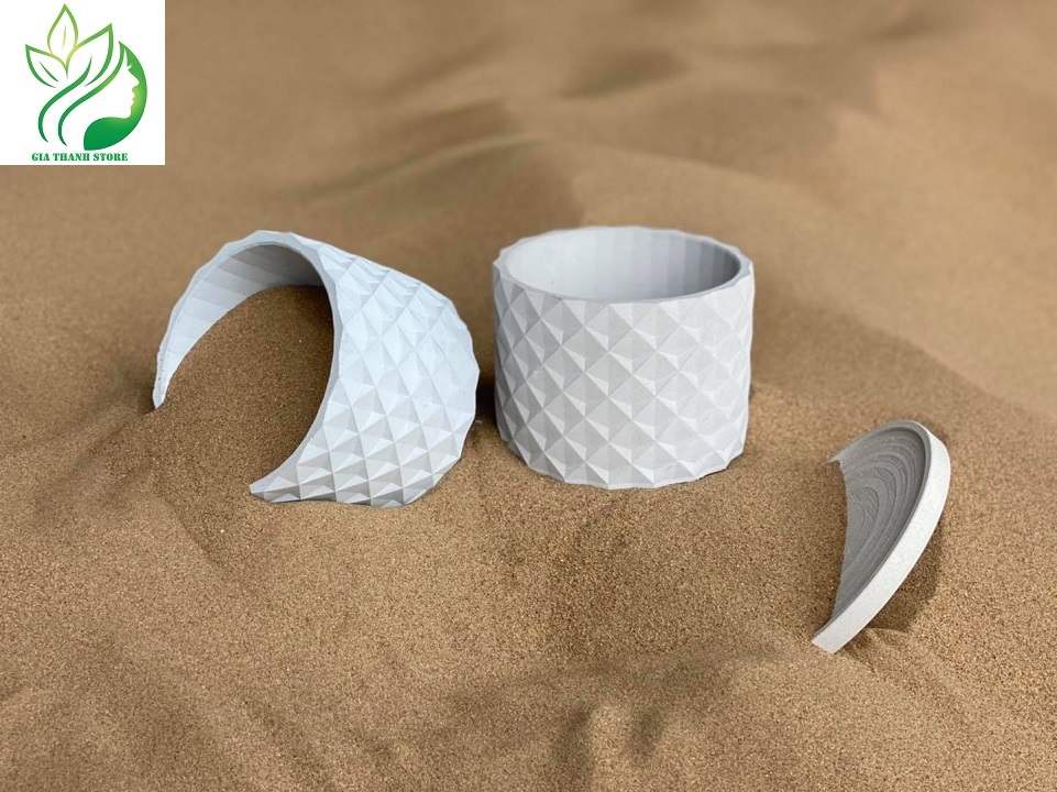 Đĩa lót chậu trồng cây xi măng cho dòng PL10 SIZE S 16.4x1cm , chậu trồng cây, cây cảnh mini, để bàn, treo ban công, treo tường, cao cấp, chính hãng thương hiệu CORI SEEART GIATHANH DECOR