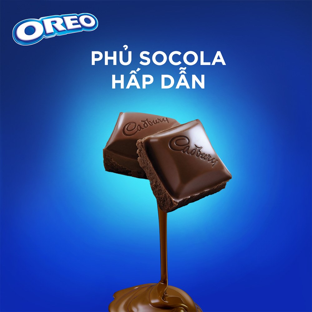 Combo 2 Hộp Bánh OREO Socola Pie vị dâu 2x180g