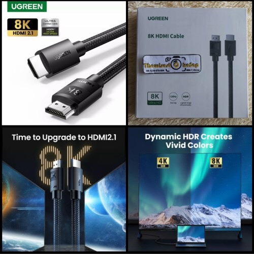 Cáp Nối Dài HDMI 2.1 Cao Cấp Ugreen HD150 40178 40179 40180 40181 40182  Hàng Chính Hãng