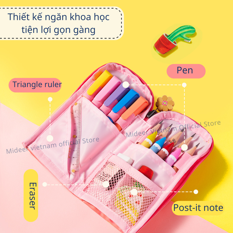 Hộp túi đựng bút cho bé mideer Artist Reversible Twins Pen Pouch, Đồ dùng học tập cho bé