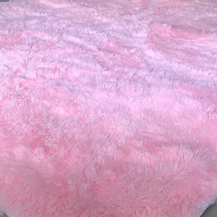 Thảm Lông Xù Màu Hồng | 100x160cm | Thảm Trang Trí Phòng Khách - Phòng Ngủ - Thảm Trải Sofa - Thảm Dành Cho Bé