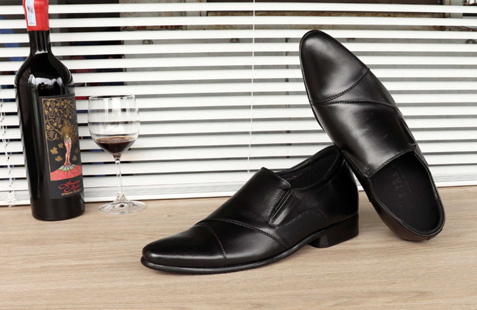 GIÀY TĂNG CHIỀU CAO GIÀY CAO DÀNH CHO NAM GIỚI S975 ĐEN TRƠN - CAO 6CM GIÀY ĐỘN NAM CAO VƯỢT TRỘI